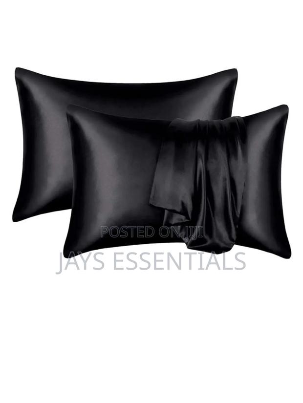 2pc Satin Bed Pillow Cases : 20"*30" - main view