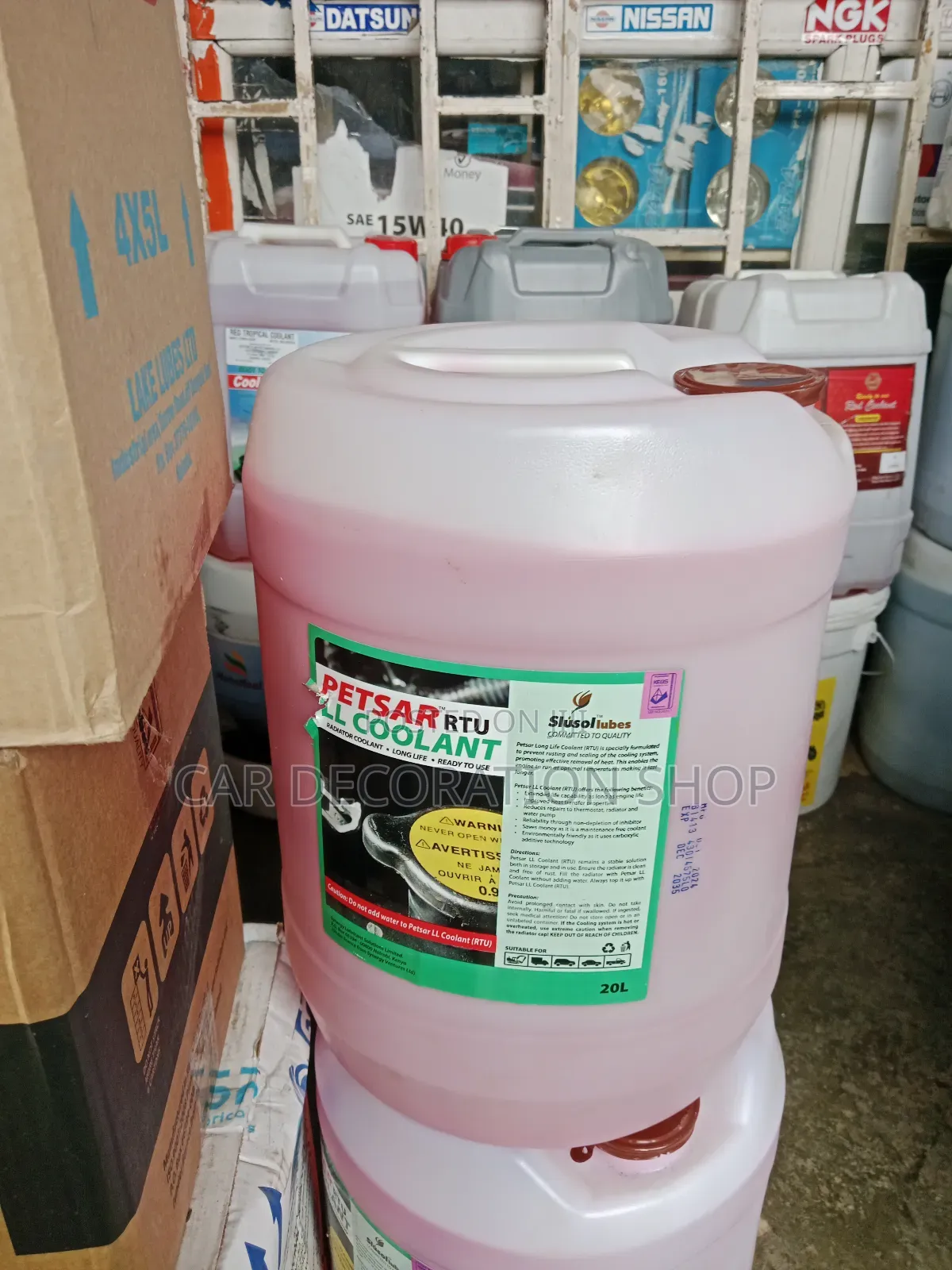 20litres Red Ready to Use Radiator Petsar Coolant