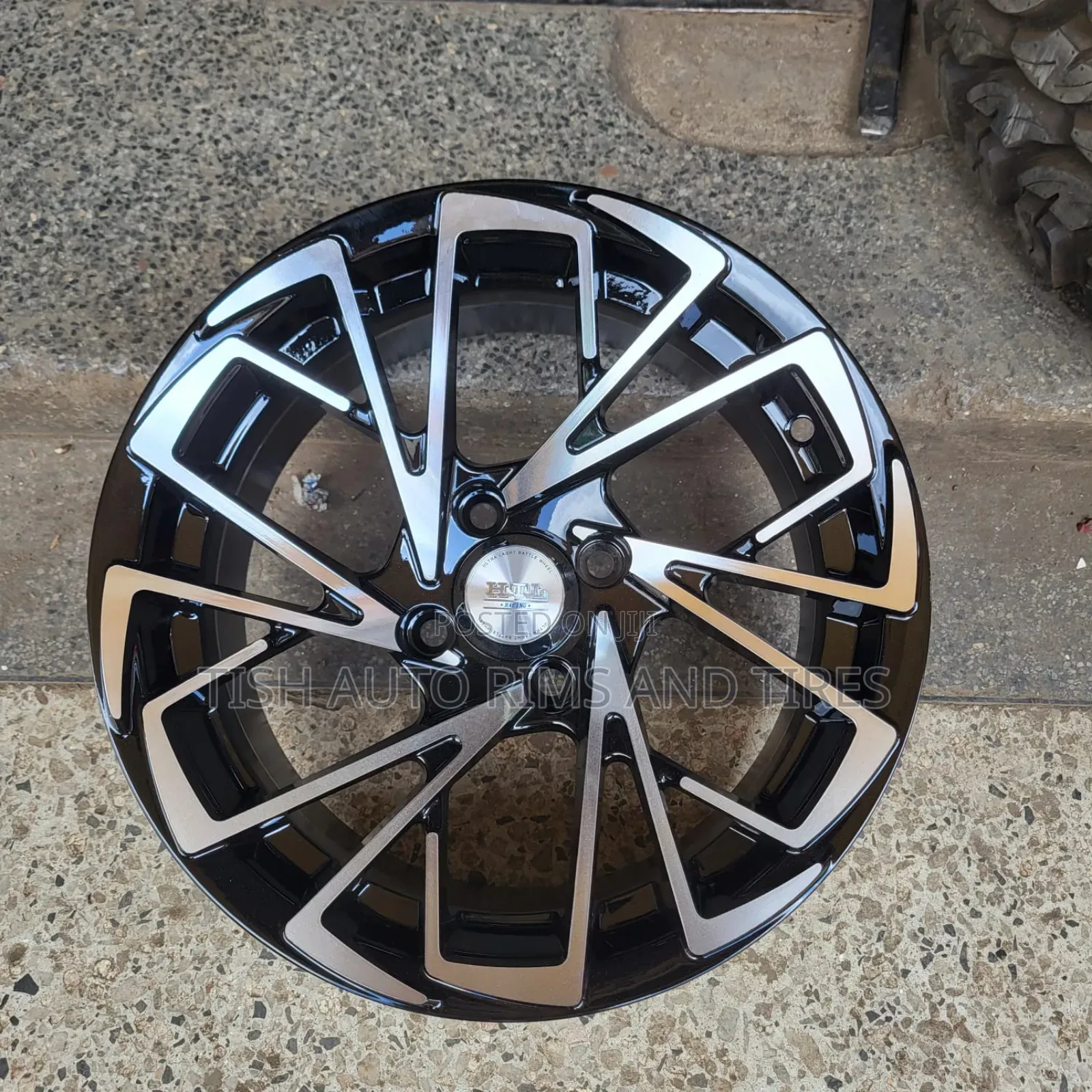 Htl Racing Offset Rims 14 Inch Black Silver