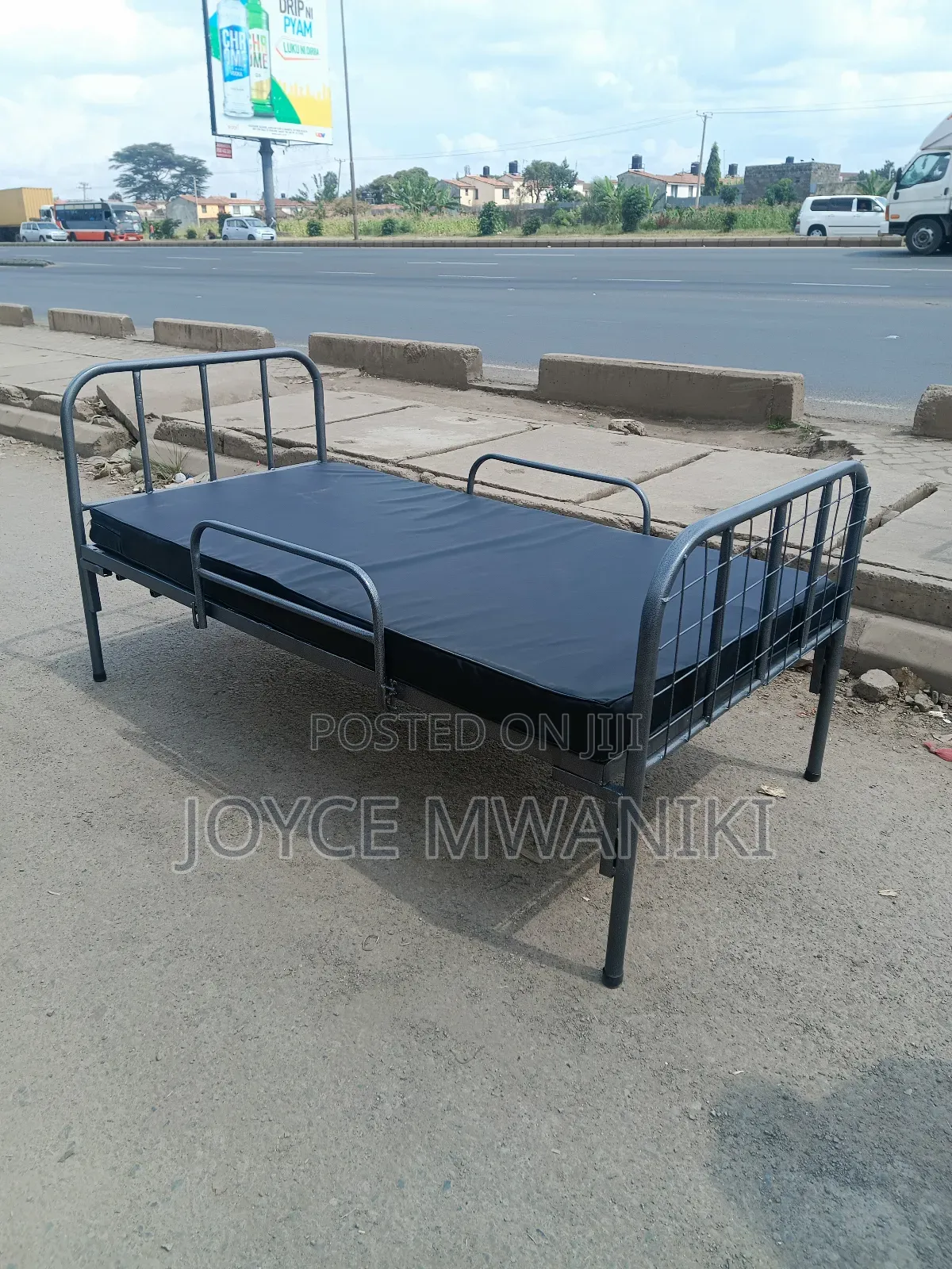 Hospital Bed, With Black Mackintosh