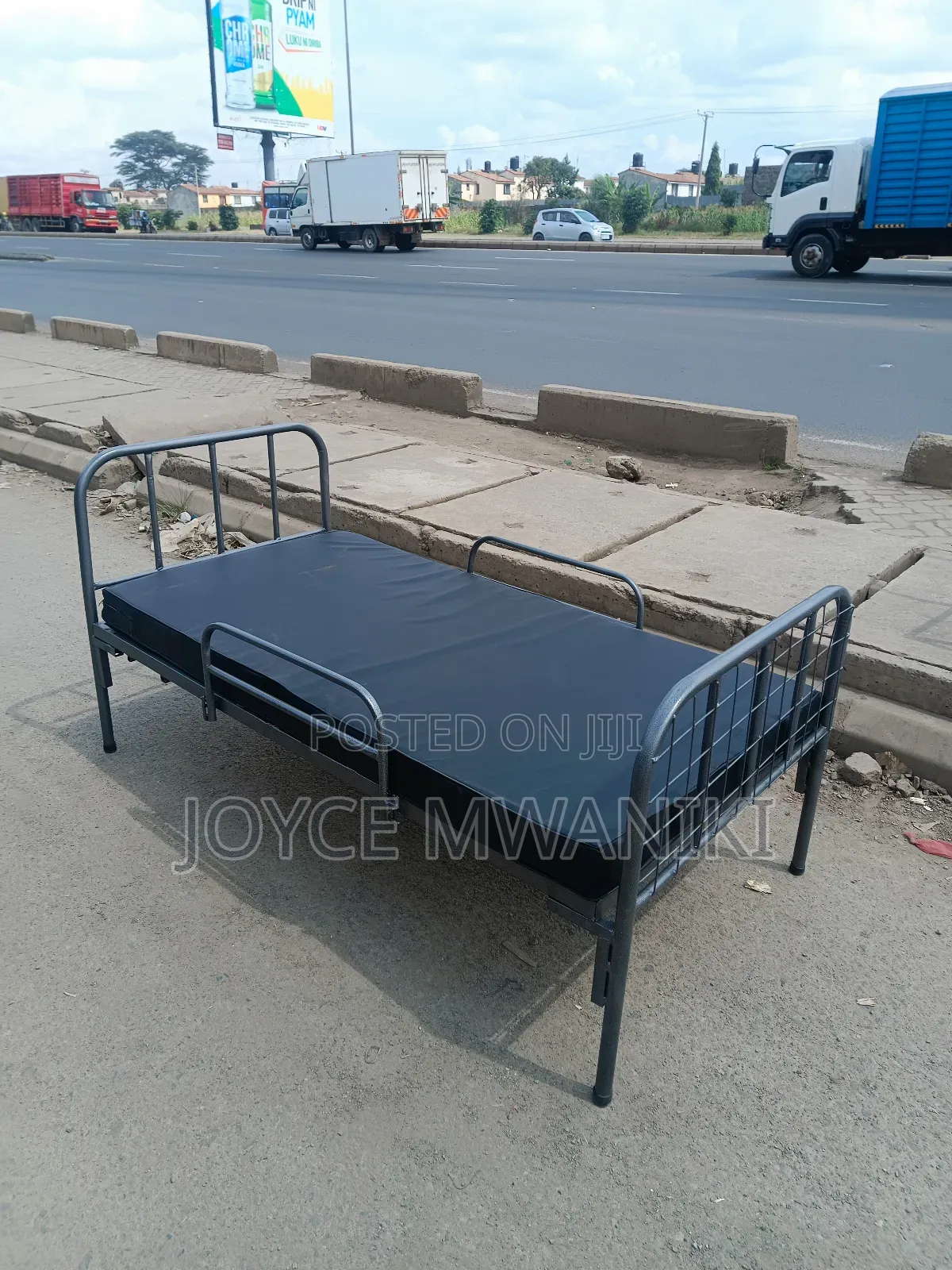 Hospital Bed, With Black Mackintosh
