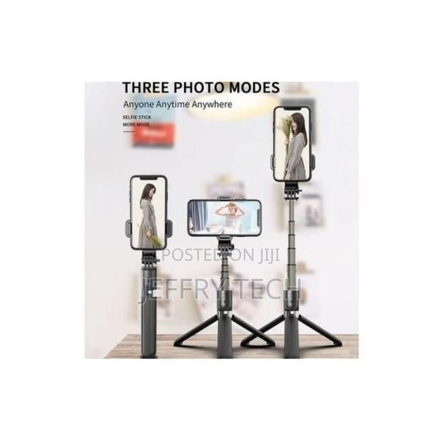 Tripod Selfie Stick Aluminum Alloy Foldable Bluetooth - thumbnail 2