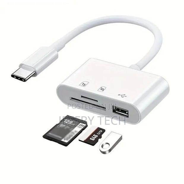 Usb-C to Usb Card Reader With Sd/Microsd Slots – Compatible - thumbnail 3