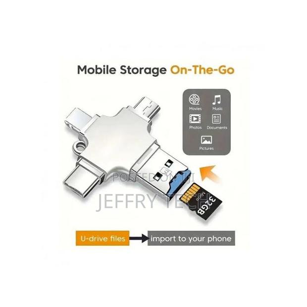 4 in 1 Micro Sd Memory Card Reader for iPhone, Isub, Android - main view