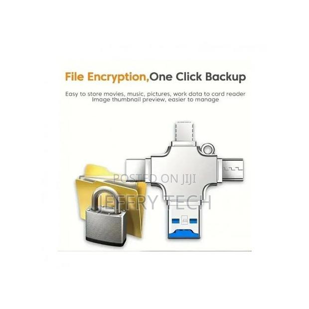 4 in 1 Micro Sd Memory Card Reader for iPhone, Isub, Android - thumbnail 3