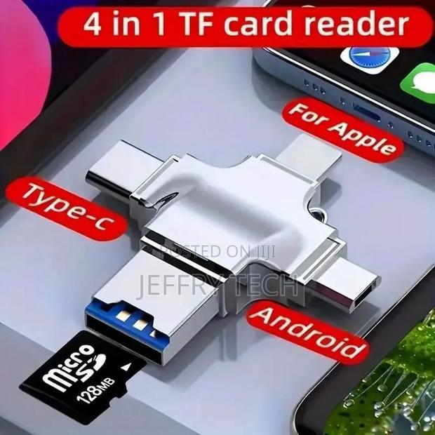 4 in 1 Micro Sd Memory Card Reader for iPhone, Isub, Android - thumbnail 4