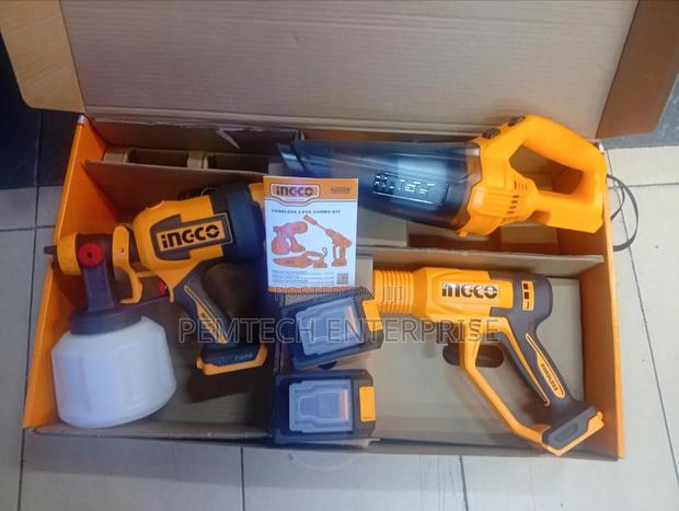 Ingco 20v 3pcs Sprayer, Vacuum, Hp Washer Combo Set - thumbnail 3