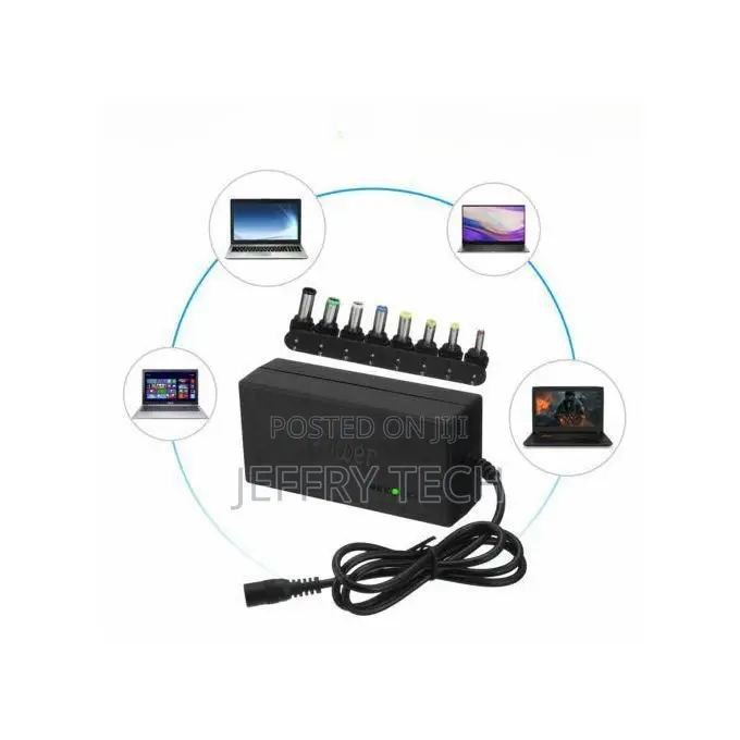 Universal 8x1 Laptop Charger 120w 12-24v Multi-Purpose Power