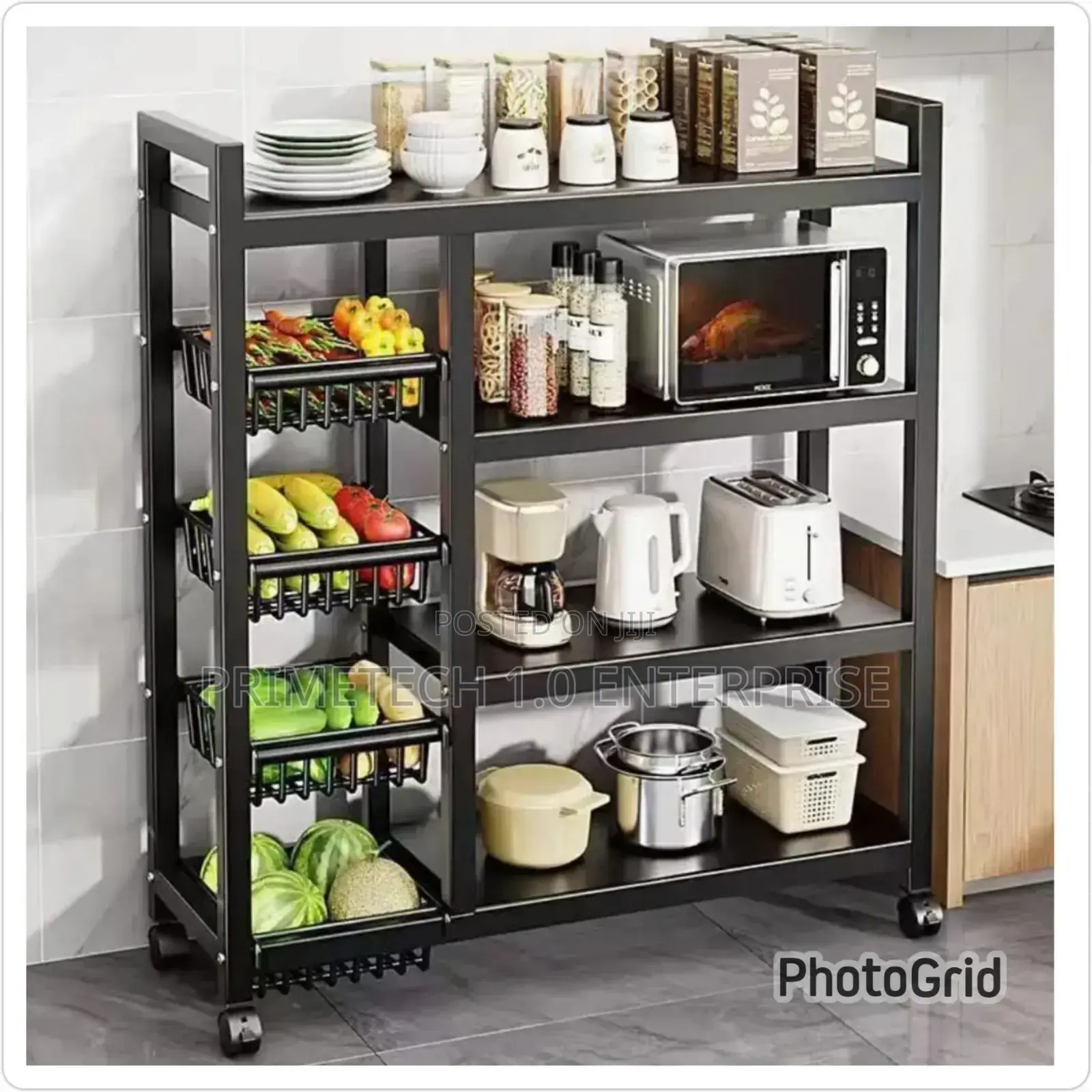 Multifunctional Strong Metallic Kitchen Rack
