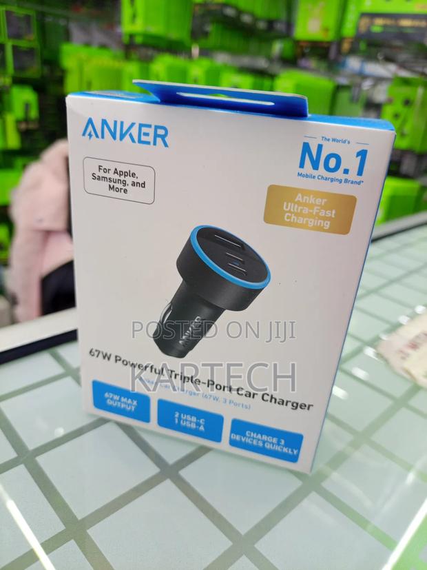 Anker 535 67 W 3‐Port Usb‐C Car Charger, - thumbnail 2