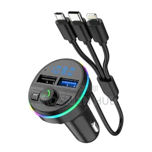 Car Radio Transmitter and Fast Charger 2 Usb Fast Charge