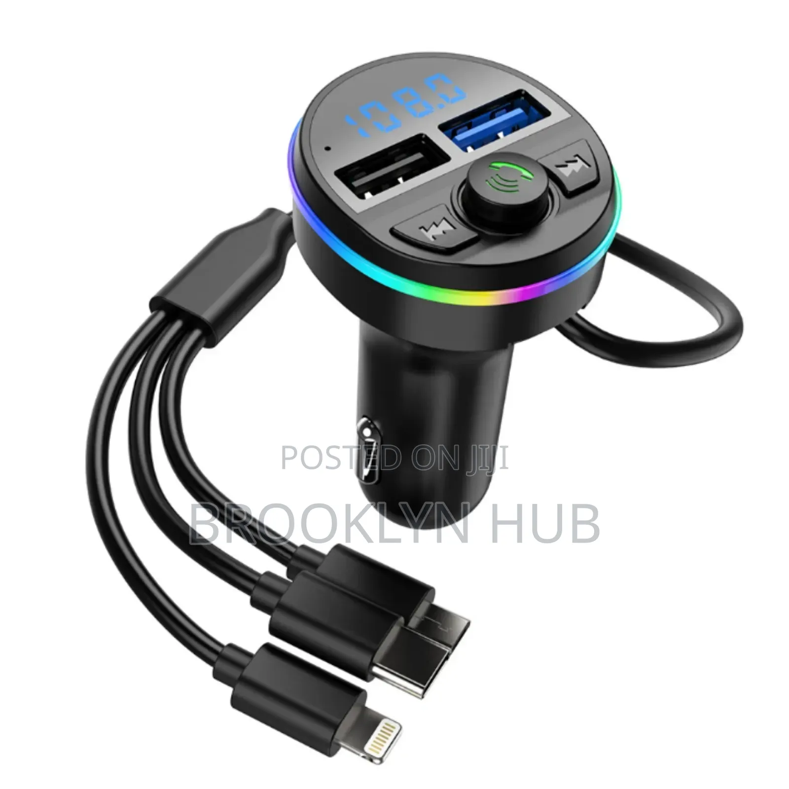 Car Radio Transmitter and Fast Charger 2 Usb Fast Charge