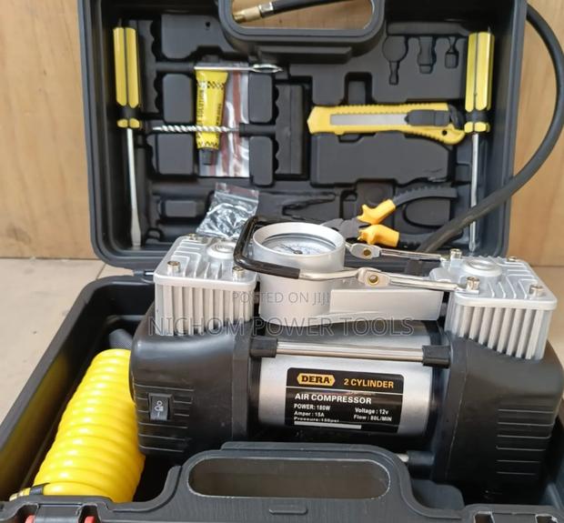 Dera Portable Air Compressor /Double Cylinder Tire Inflator
