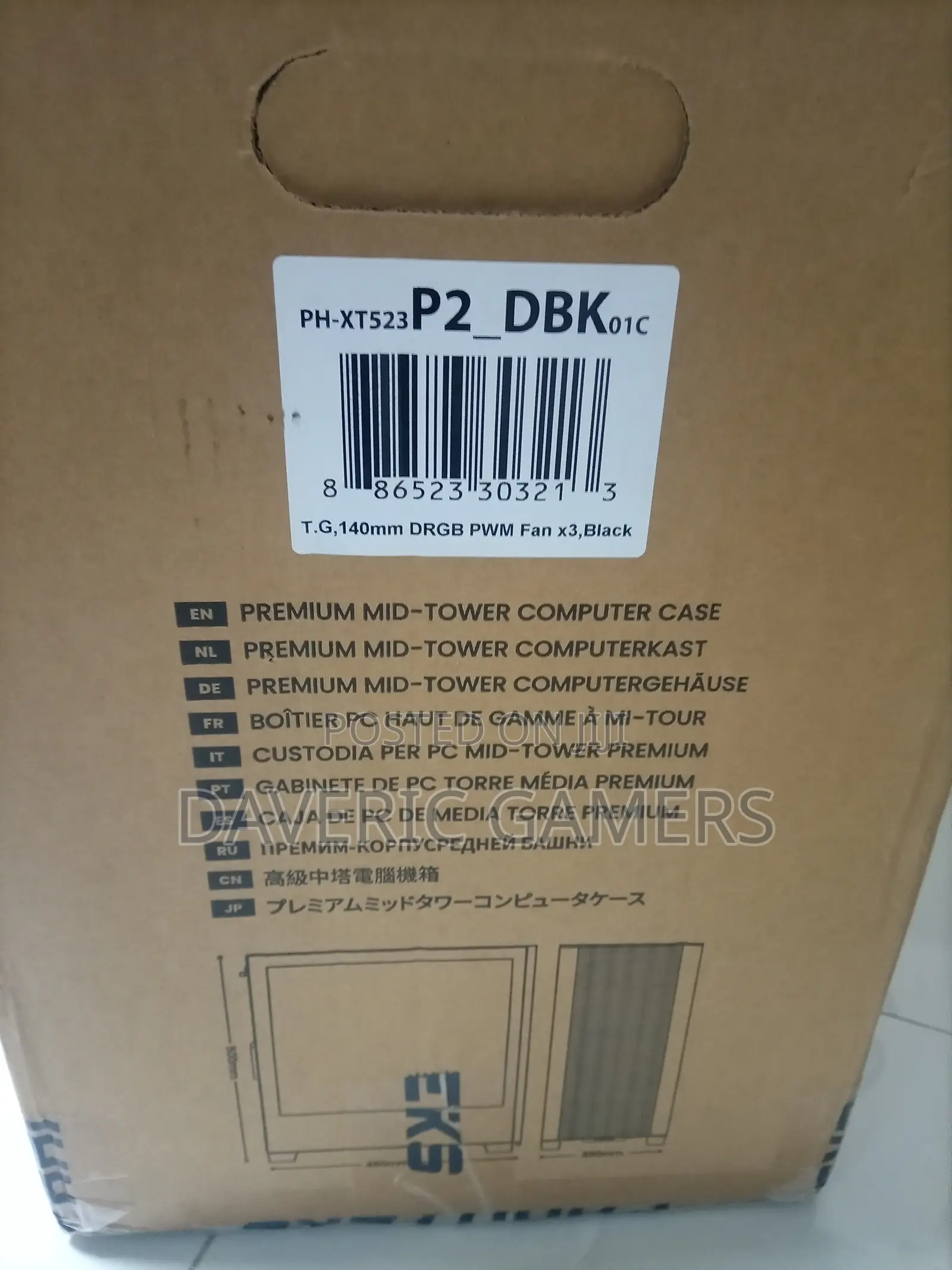Phanteks Xt Pro (Ph-Xt523 P2-Dbk) Black Gaming Casing