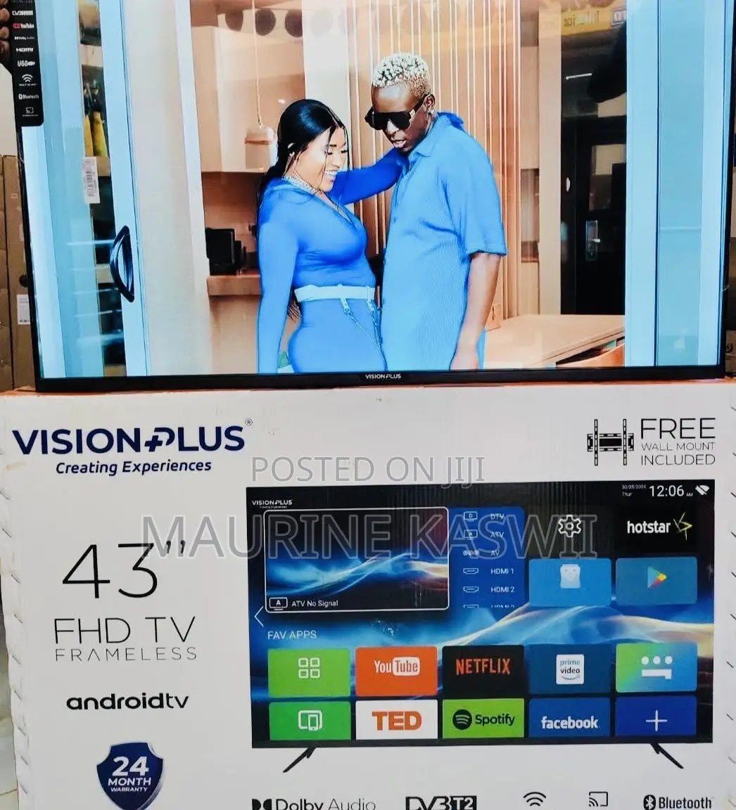 Vision+ 43” Full Hd With Free Wall Mount Frameless