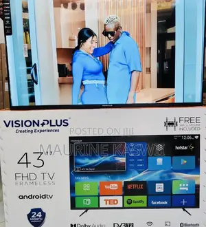 Vision+ 43” Full Hd With Free Wall Mount Frameless