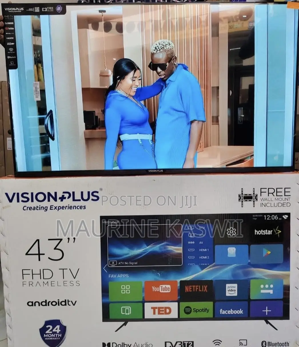 Vision+ 43” Full Hd With Free Wall Mount Frameless