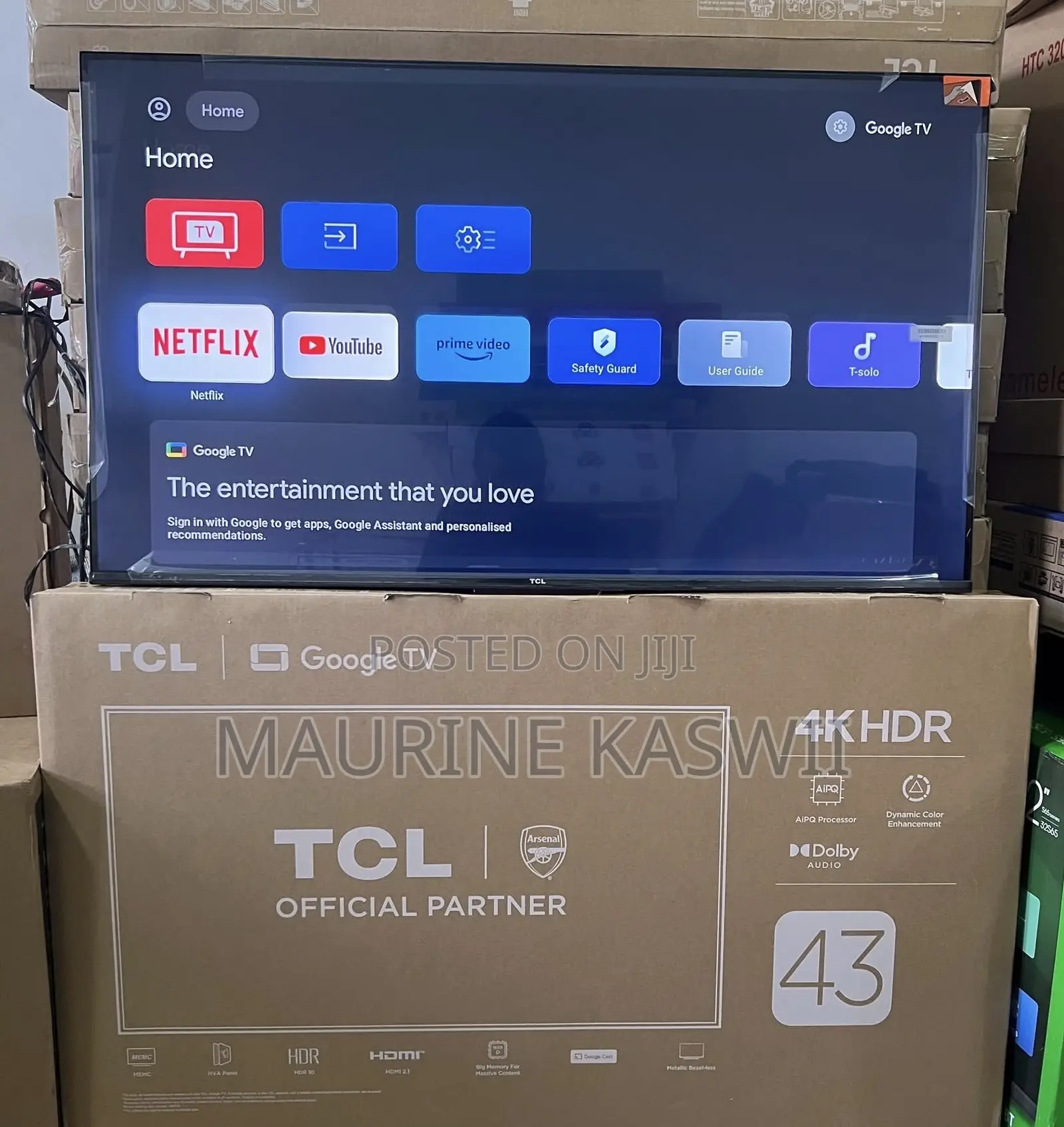 TCL Uhd 43” V6c(Frameless)