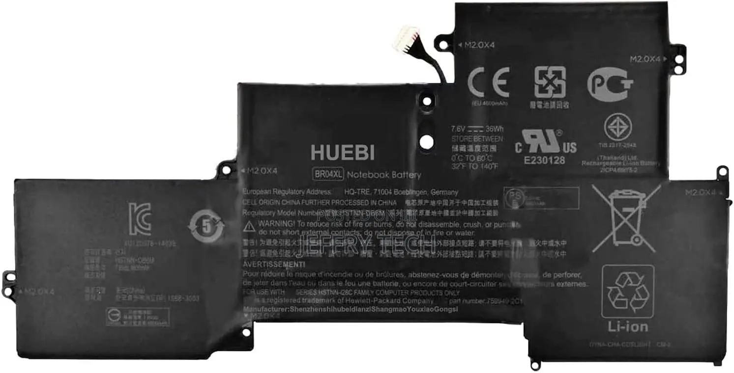 Battery for Hp Elitebook 1020 Br04xl M5u02pa M0d62pa Series