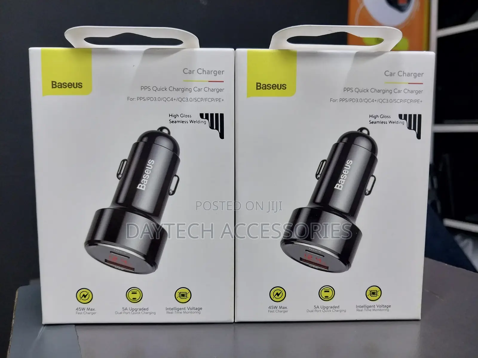 Baseus Magic Series 45w Dual Qc Digital Display Car Charger