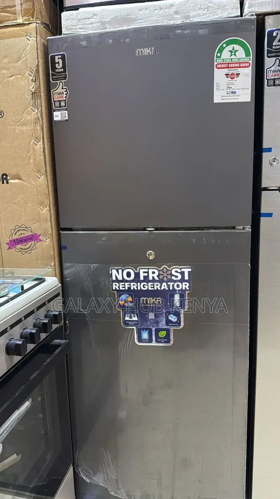 Mika 202l No Frost Double Door Freezer Fridge (Mrnf202ds)