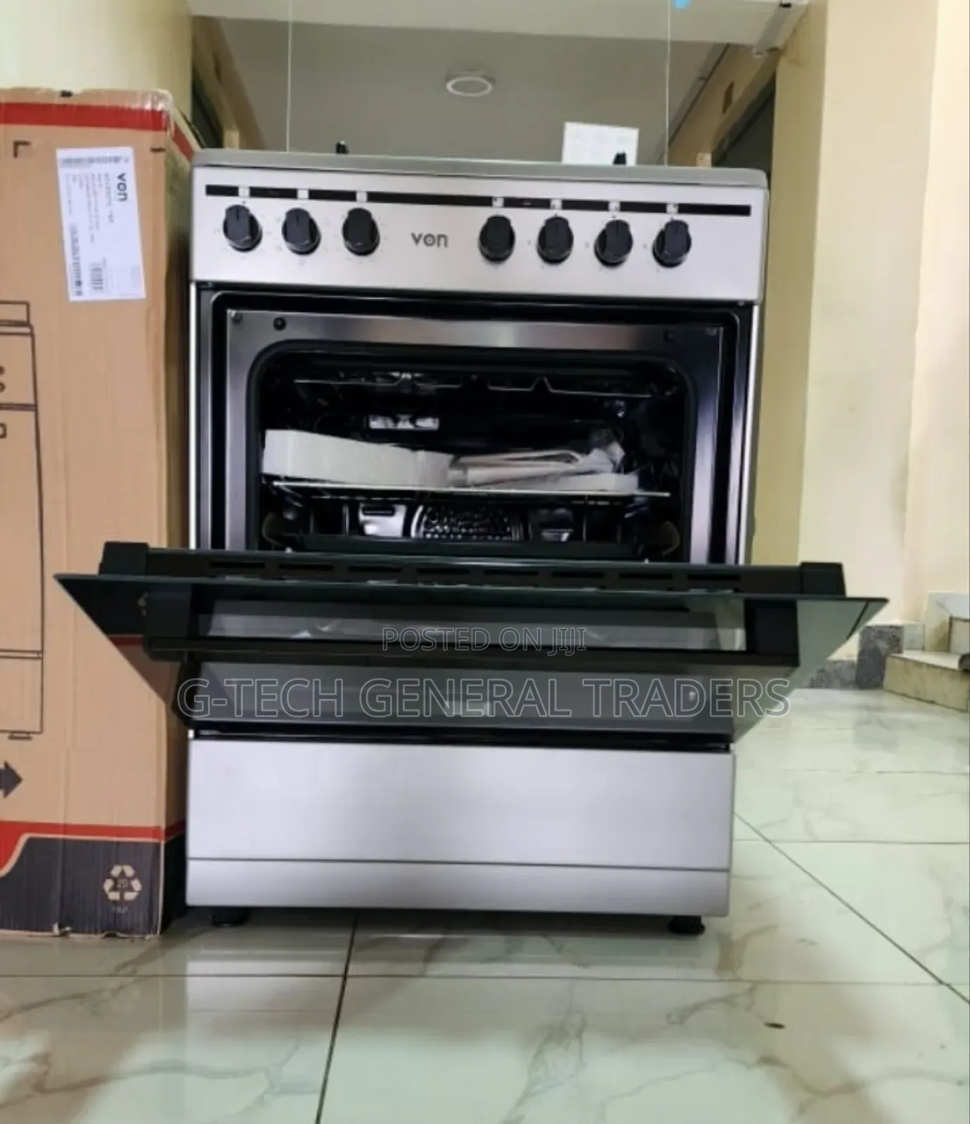 Von 3gas+1hotplate 60*55 Cooker With Gas Sensor