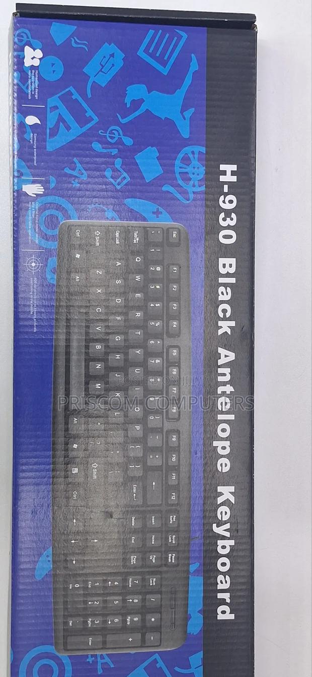 H-930 Black Antelope Computer Wired Keyboard