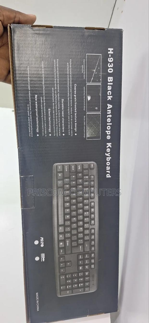 H-930 Black Antelope Computer Wired Keyboard - thumbnail 3
