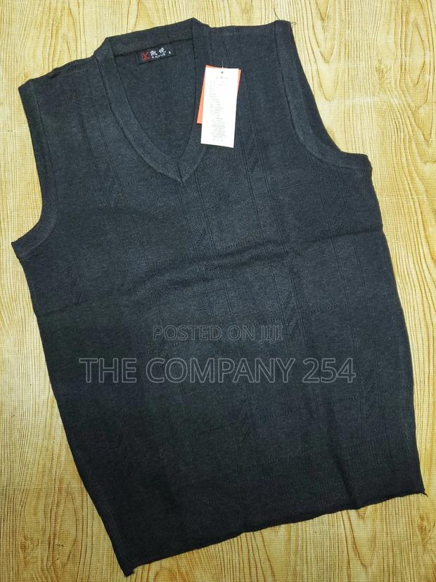 Quality Windbreaker Cotton Knitted Half Sleeveless Sweaters - thumbnail 3