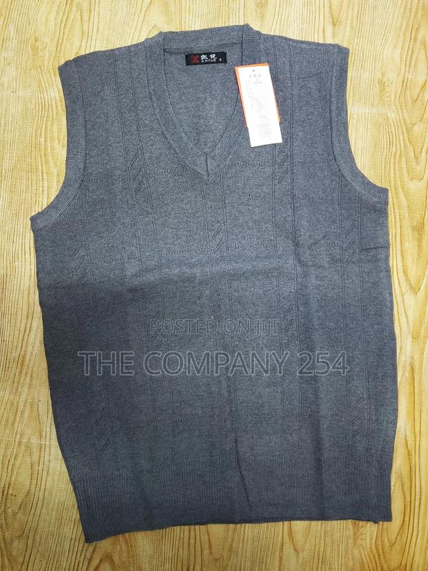 Quality Windbreaker Cotton Knitted Half Sleeveless Sweaters - thumbnail 4