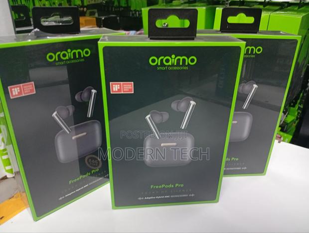 Oraimo Freepods Pro Anc True Wireless Earbuds Black - main view