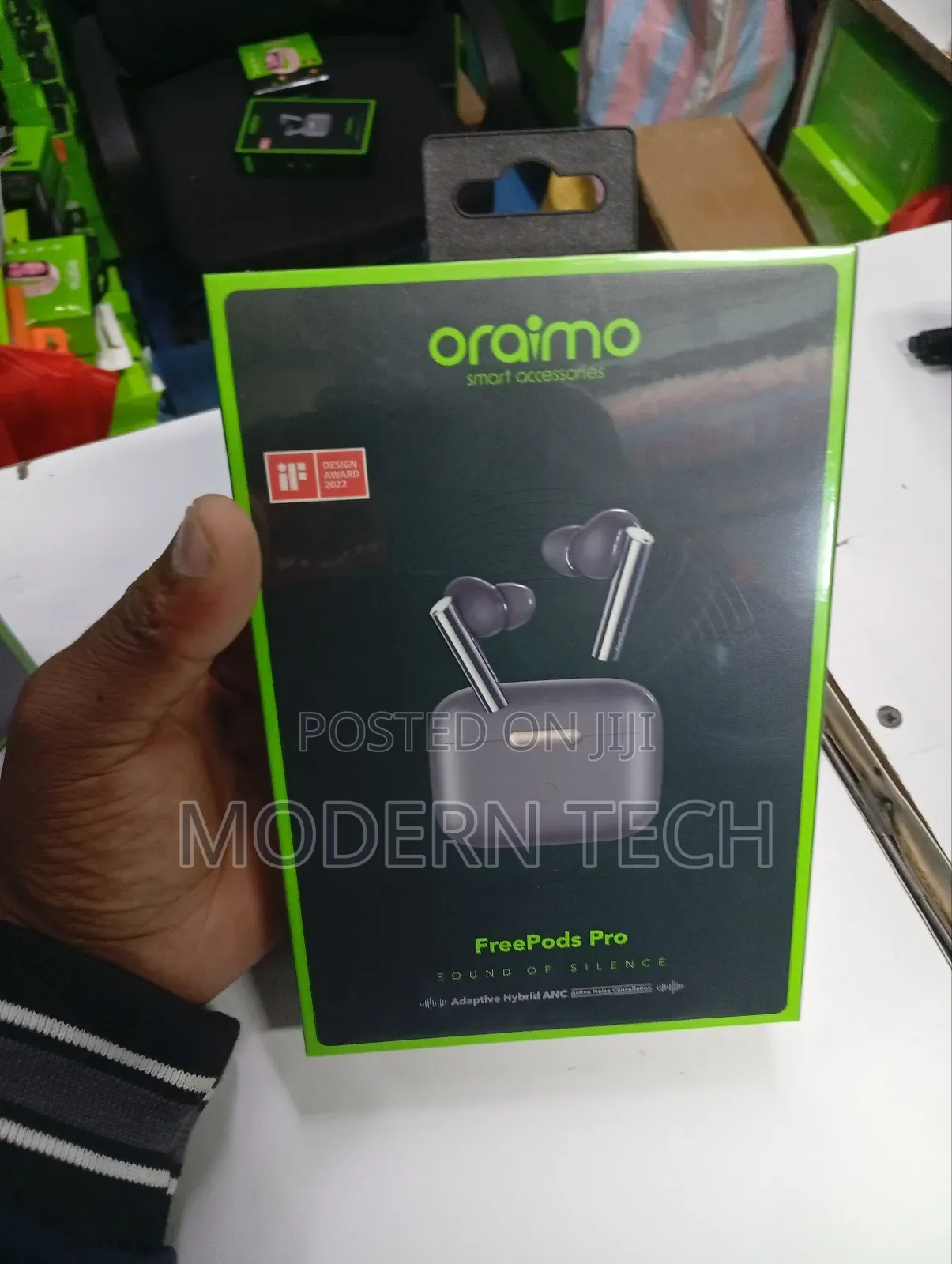 Oraimo Freepods Pro Anc True Wireless Earbuds Black