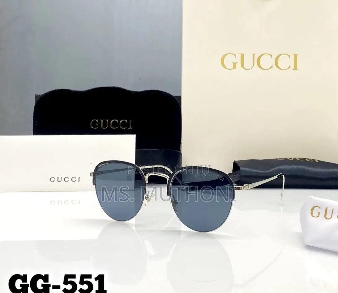 Gucci Semirimless Polarized Sunglasses