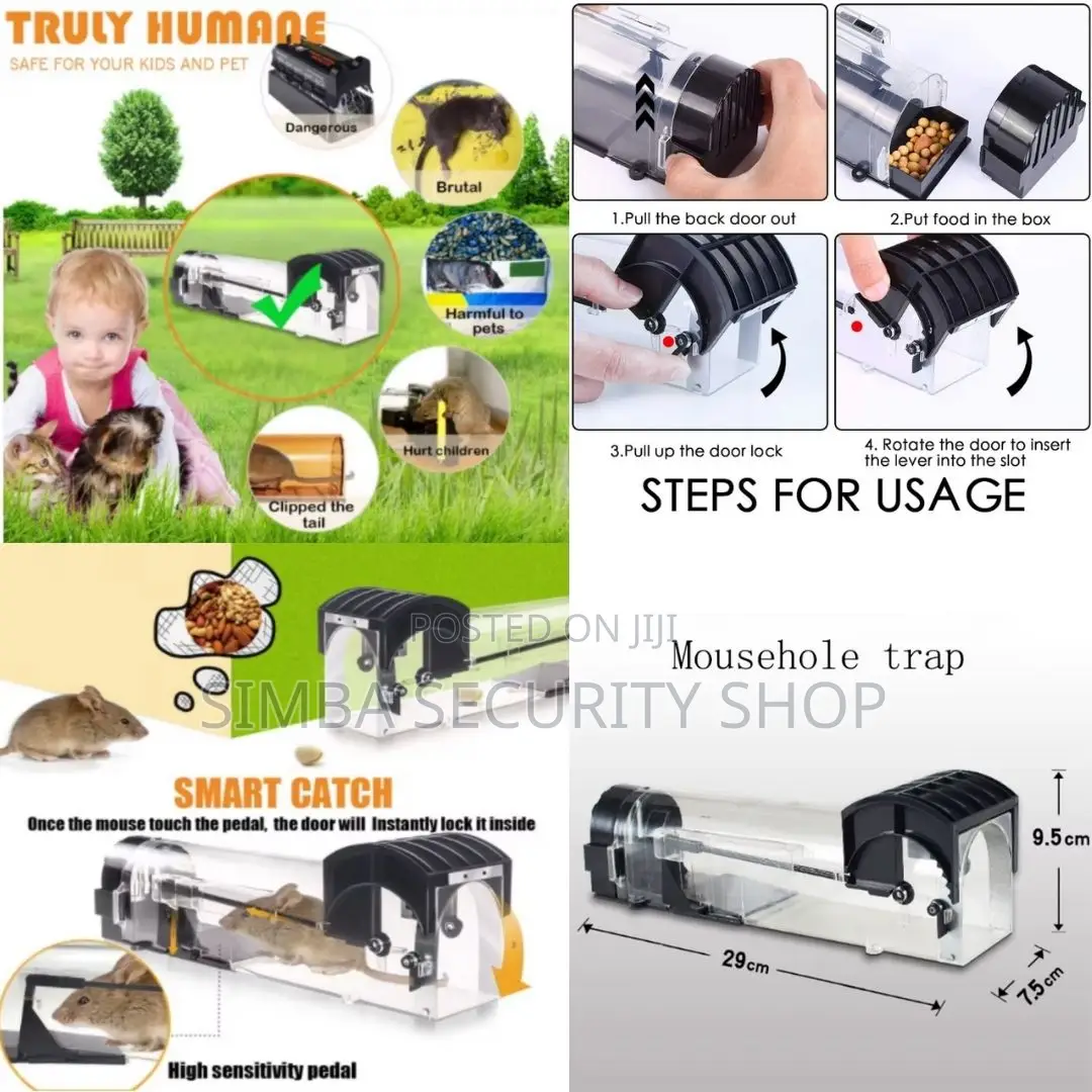 Humane Smart Mouse Trap Rat Catcher Cage Reusable No-Kill