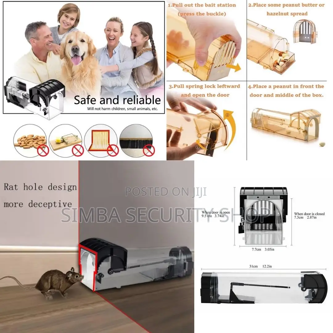 Humane Smart Mouse Trap Rat Catcher Cage Reusable No-Kill
