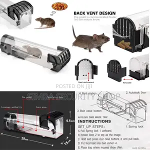 Humane Smart Mouse Trap Rat Catcher Cage Reusable No-Kill