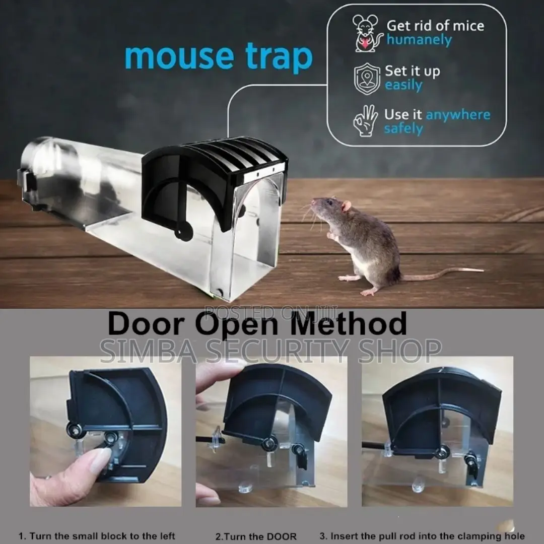 Humane Smart Mouse Trap Rat Catcher Cage Reusable No-Kill