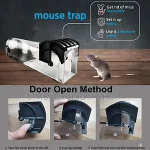 Humane Smart Mouse Trap Rat Catcher Cage Reusable No-Kill