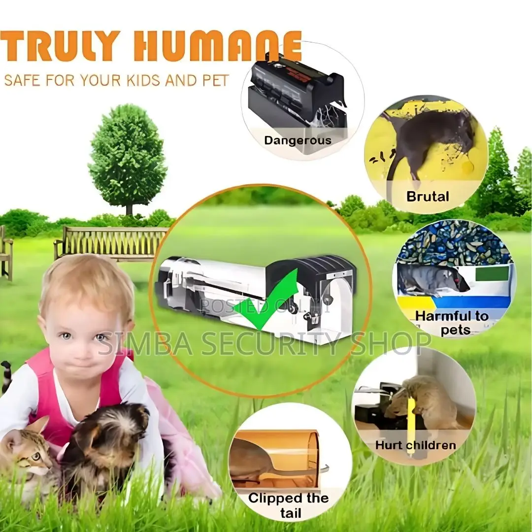 Smart Humane Mouse Rat Trap Cage Plastic Catcher Bait Rodent
