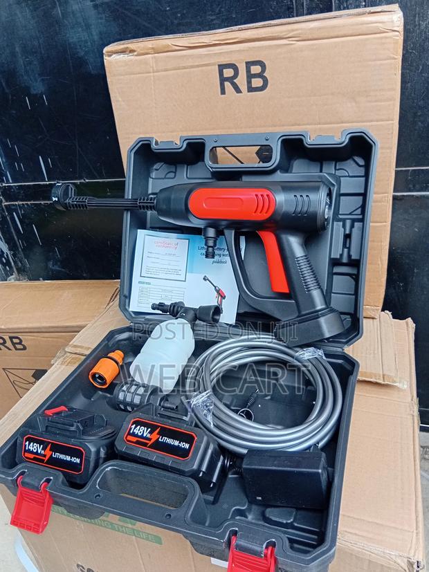 148v Cordless Car Washer With Dual Batteries