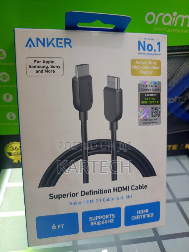 Anker Hdmi 2-in-1 Cable 6ft Hdmi Cable - main view