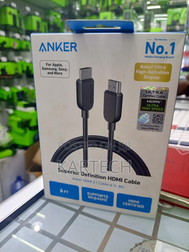 Anker Hdmi 2-in-1 Cable 6ft Superior Definition - main view