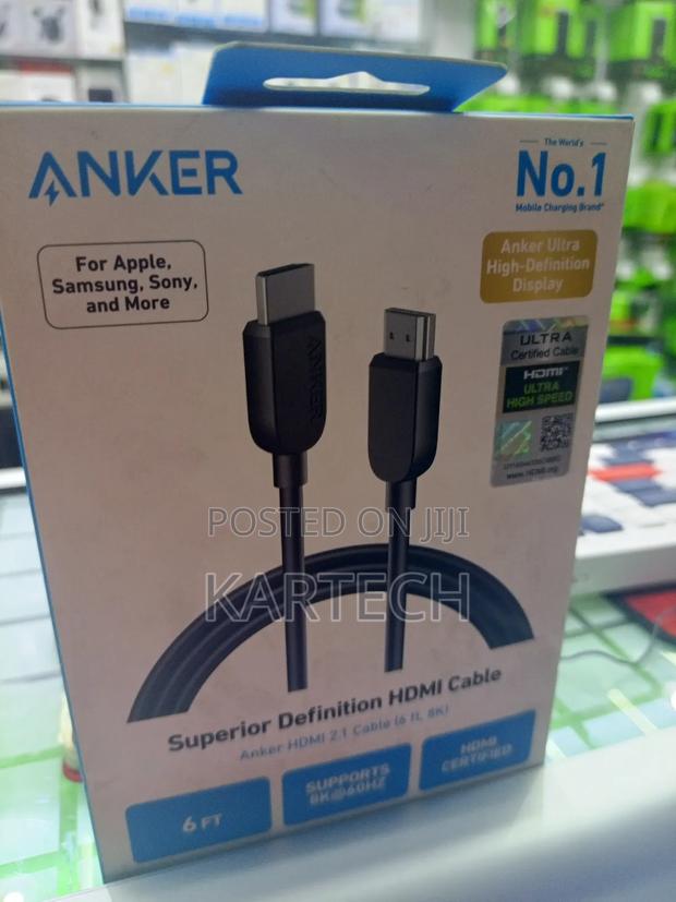Anker Hdmi 2-in-1 Cable 6ft Superior Definition - thumbnail 3