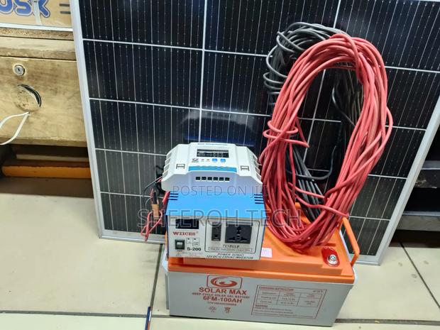 100ah Battery Solar Panels Kit - main view