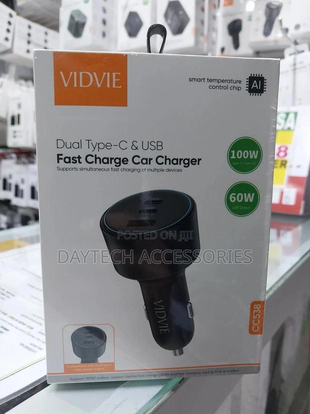 Vidvie in-Car Dual-Type-C Usb Fast Charge Car Charger 100w
