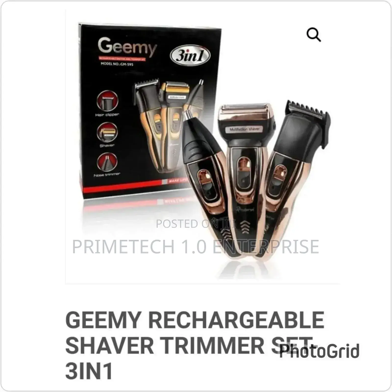 3 in 1 Geemy Rechargeable Shaver