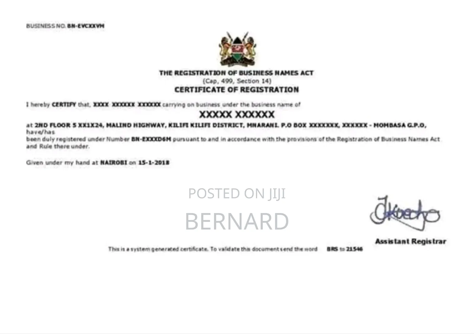 Business Registration Services