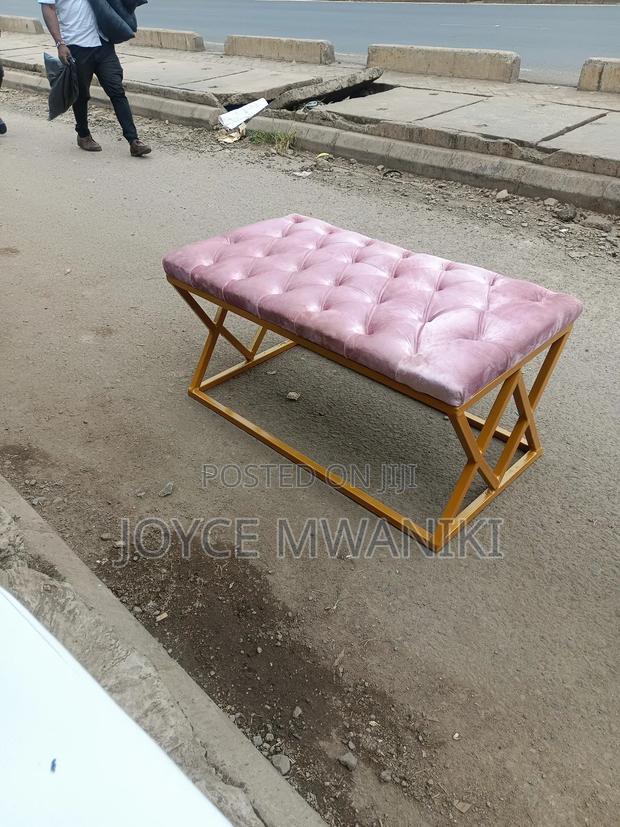 Salon Waiting Seat, Baby Pink  - main view