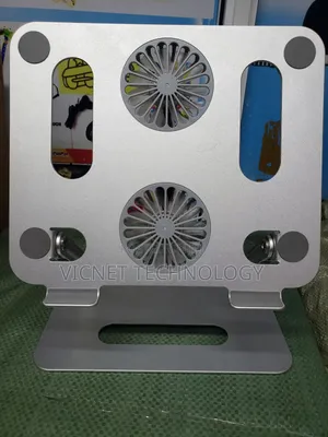 Dual Fun Laptop Cooling Pad With Adjustable Height and Angle