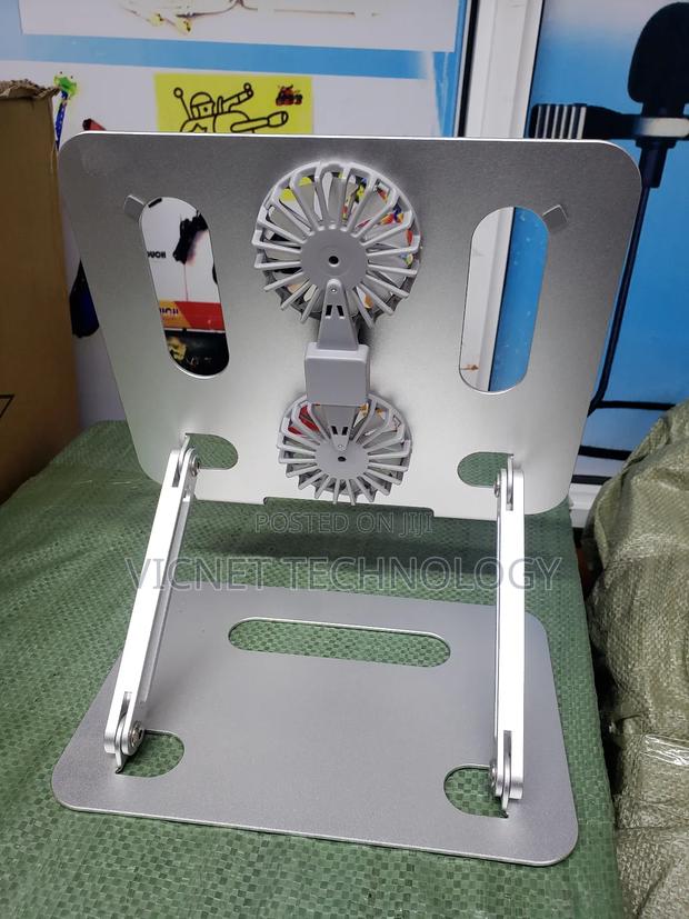 Dual Fun Laptop Cooling Pad With Adjustable Height and Angle - thumbnail 3